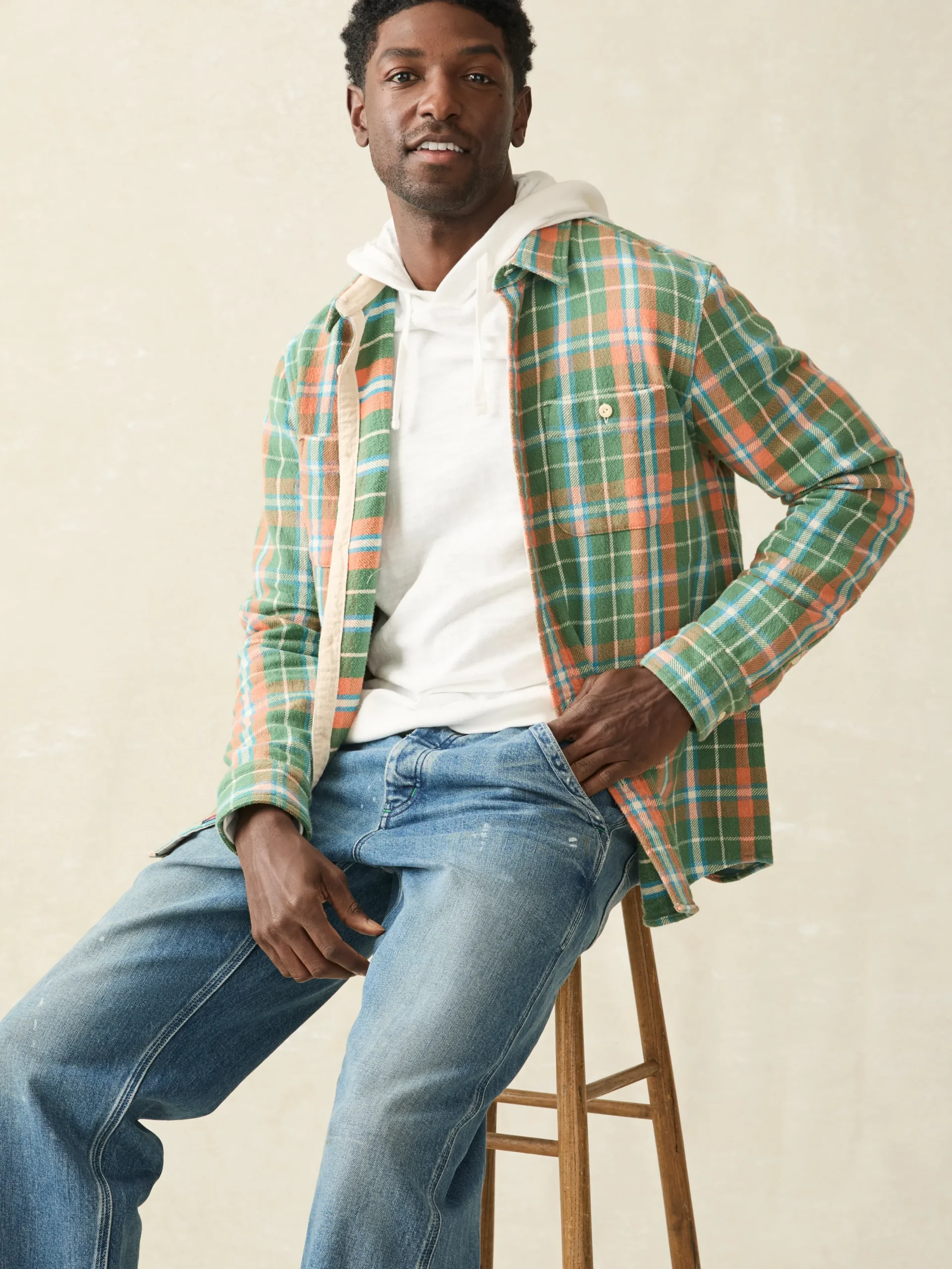 Faherty Brand Shirts*Surf Flannel -