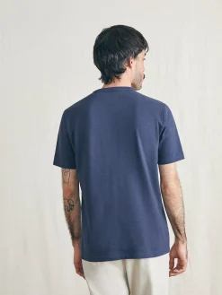 Faherty Brand T-Shirts & Henleys*Surf Stripe Sunwashed Pocket Tee -