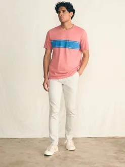 Faherty Brand T-Shirts & Henleys*Surf Stripe Sunwashed Pocket Tee -