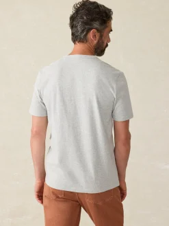 Faherty Brand T-Shirts & Henleys*Surf Stripe Sunwashed Pocket Tee -