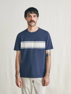 Faherty Brand T-Shirts & Henleys*Surf Stripe Sunwashed Tee (Tall) -