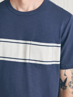 Faherty Brand T-Shirts & Henleys*Surf Stripe Sunwashed Tee (Tall) -