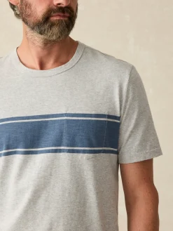 Faherty Brand T-Shirts & Henleys*Surf Stripe Sunwashed Tee (Tall) -