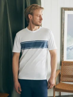 Faherty Brand T-Shirts & Henleys*Surf Stripe Sunwashed Tee (Tall) -