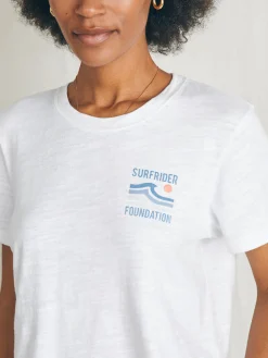 Women Faherty Brand T-Shirts*Surfrider Sunwashed Cropped Tee -