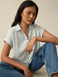 Women Faherty Brand Shirts & Tops*Tried & True Breeze Shirt -