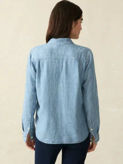 Women Faherty Brand Shirts & Tops*Tried & True Chambray Shirt -