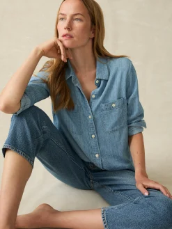 Women Faherty Brand Shirts & Tops*Tried & True Chambray Shirt -