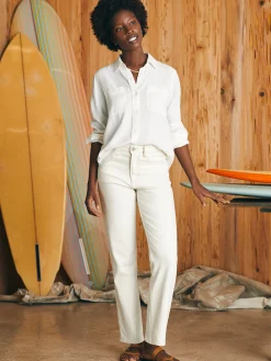 Women Faherty Brand Shirts & Tops*Tried & True Chambray Shirt -