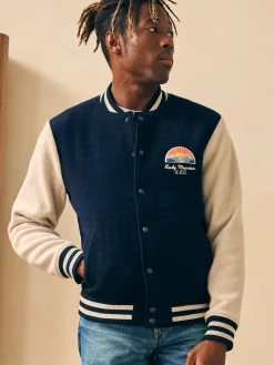 Faherty Brand Jackets & Vests*Varsity Jacket -