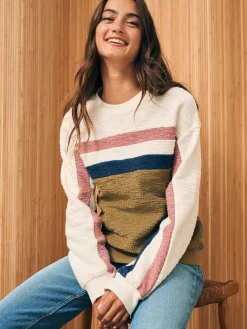 Women Faherty Brand Hoodies & Sweatshirts*Vista Stripe Pullover -