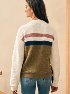 Women Faherty Brand Hoodies & Sweatshirts*Vista Stripe Pullover -