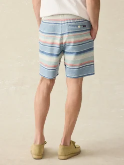 Faherty Brand Shorts|Lounge*Whitewater Stripe Sweatshort -