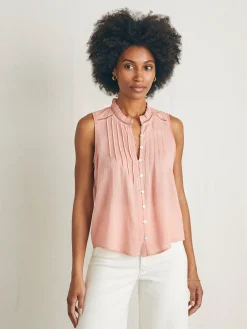 Women Faherty Brand Shirts & Tops*Willa Sleeveless Top -