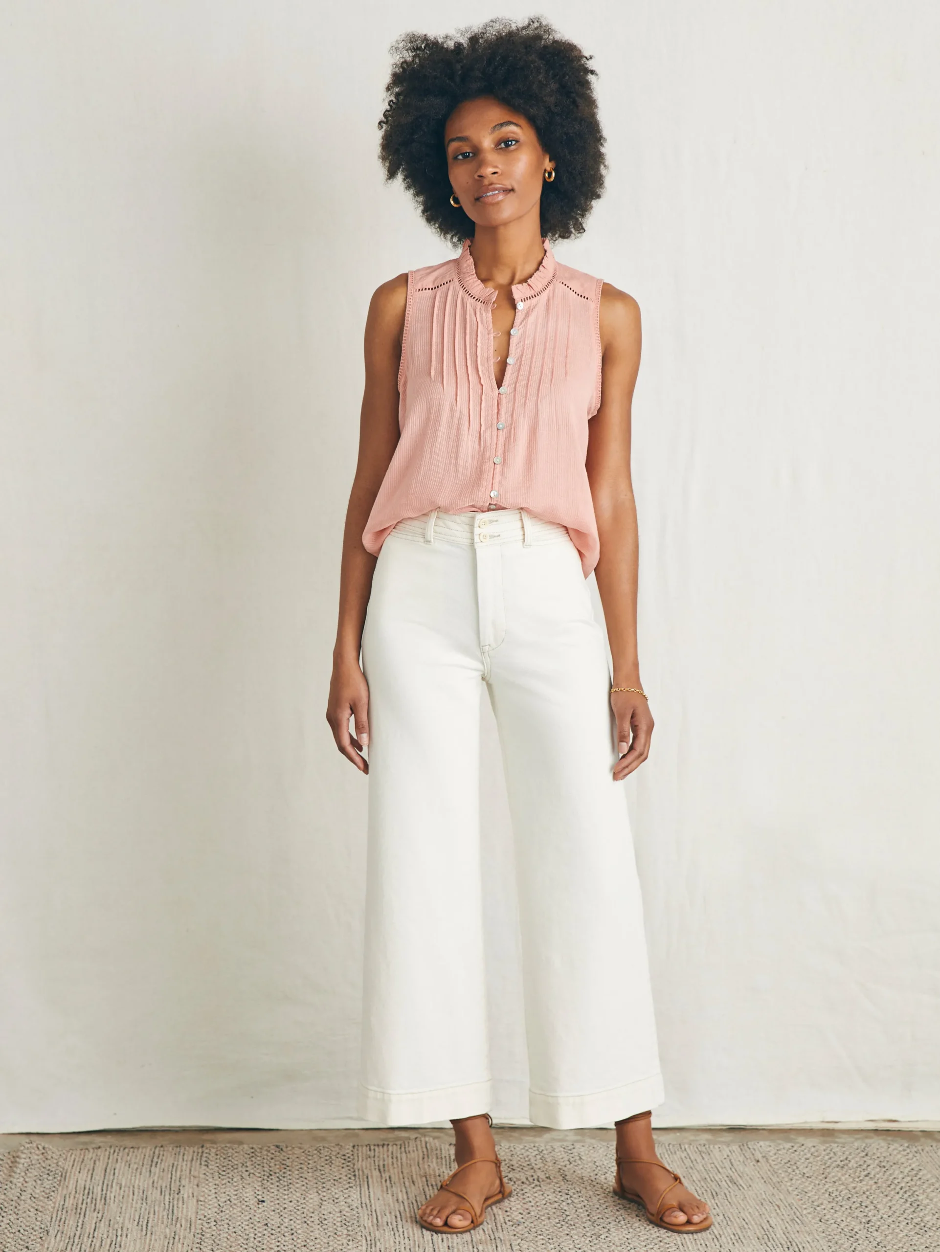 Women Faherty Brand Shirts & Tops*Willa Sleeveless Top -